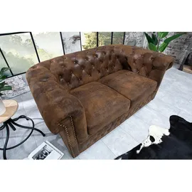 Riess-Ambiente Couch Mikrofaser 2-Sitzer Braun
