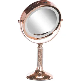 Beliani Kosmetikspiegel LED BAIXAS Roségold