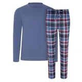 Jockey Pyjama Night & Day Blau/Rot/Weiß XXL