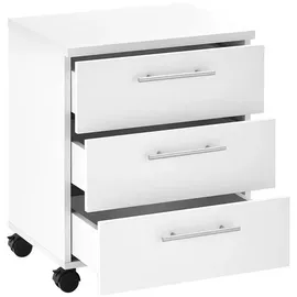Möbel Boss Ben Rollcontainer 40 x 56 x 39 cm weiß