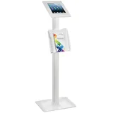 Maclean Brackets Maclean Tablet-Ständer MC-724 400 x 302,5 x 1086mm, (bis 10,5 Zoll, Tablet-Werbeständer, Bodenständer IPAD 2 3 4 AIR) weiß