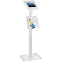 Maclean Brackets Maclean Tablet-Ständer MC-724 400 x 302,5 x 1086mm, (bis 10,5 Zoll, Tablet-Werbeständer, Bodenständer IPAD 2 3 4 AIR) weiß
