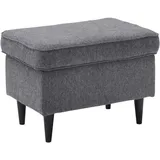 Sconto Hocker Polsterhocker 63 x 43 x 42 cm Anthrazit