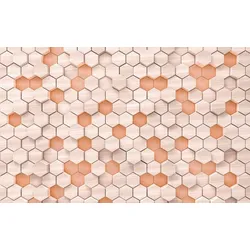 Vliestapete KOMAR "Digitaldruck Vlies - Woodcomb braun - Größe 400 x 250 cm", braun, B:400m L:250m, Vlies, Tapeten, Wohnzimmer, Schlafzimmer