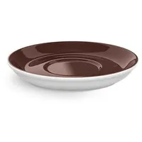 Dibbern Untertasse Dibbern Solid Color Untertasse zur Espressotasse braun