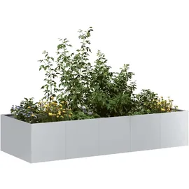 vidaXL Pflanzgefäß 40 x 80 x 40 cm Stahl verzinkt