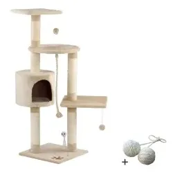 Rohrschneider ® Katzenbaum Katy, mit Gratis-Spielball,