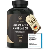 True Nature TRUE Nature® Schwarzer Knoblauch Kapseln Fermentiert - 15:1 Extrakt 360 St
