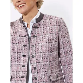 Classic Dog WITT WEIDEN Bouclé-Blazer in mauve-schwarz-gemustert | Gr.: 42