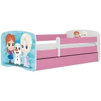 Raumhirsch furniture Kinderbett, Rosa, Holzwerkstoff, Holzwerkstoff, 1 Schubladen, 80x180