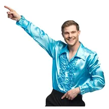 Boland Disco Hemd mit Rüschen Herren M
