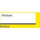 Reclam Philipp Jun. Notizbuch Reclam A6 Gelb/blanko