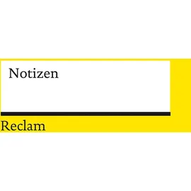 Reclam Philipp Jun. Notizbuch Reclam A6 Gelb/blanko
