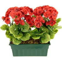 MY HOME Kunstblume »Geranie« Im Kasten, rot