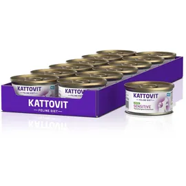 Kattovit Sensitive Nassfutter mit Pute 12 x 85 g