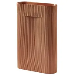 Muuto - Ridge Vase H48,5 Terracotta