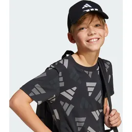 adidas 3-Streifen New Logo Baseball Kappe Black / White Teens