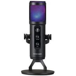 DELTACO RGB Streaming-Mikrofon, schwarz