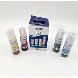 Epson 104 Tintenflaschen CMYK