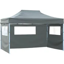 vidaXL Party-Zelt 4,1 x 2,8 m Anthrazit