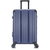 Koffer Reisekoffer Travel Hartschalenkoffer Dunkelblau L mit TSA und 4 Rollen