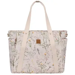 Kikkaboo Wickeltasche Florence Wickelunterlage, Reißverschluss, Flaschentaschen beige