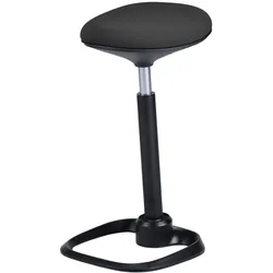 Euroseats PRATO Sitz-Steh-Hockersitz aus Stoff, Schaumstoffkissen, Auto-Return-Mechanismus, höhenverstellbare Gasfeder
