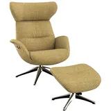 flexlux Relaxsessel FLEXLUX Polyester 90 x 107 x 89 cm Gelb drehbar, ergonomisch