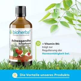 Bioherba Ashwagandha Schlafbeere Tropfen Tinktur 50 ml