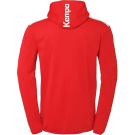 Kempa Emotion 27 Kapuzenjacke rot/weiß 140