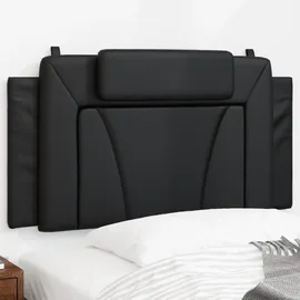 vidaXL Kopfteil-Kissen "Viana" Schwarz 100 cm Kunstleder
