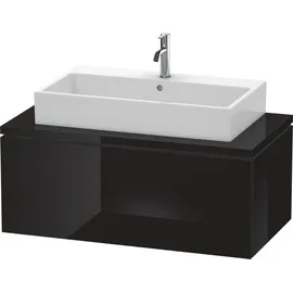 Duravit L-Cube 102x54,7cm, sw hgl, f Konsole, 1 Auszug