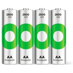 1x4 GP ReCyko NiMH Akkus AA 2600mAH, hohe Kapazität
