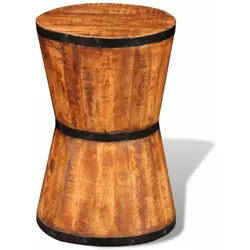vidaXL Sanduhr-Hocker Mangoholz