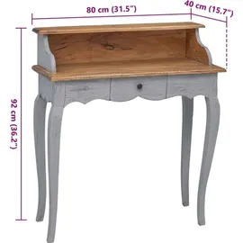 vidaXL Schreibtisch Altholz Massiv 80 x 40 x 92 cm