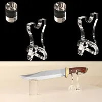 WANLIAN Messerständer Messer-Display-Ständer Acryl-Messer-Display-Ständer mit fester Klinge Messer für