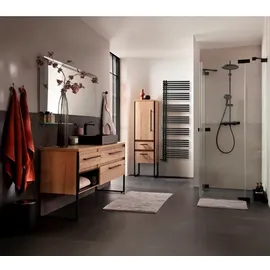Schöner Wohnen Designheizkörper 1744 x 600 mm 826 W Schwarz Mittelventil