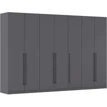 Rauch »Drehtürenschrank Schrank Garderobe Wäscheschrank Schlafzimmer AVOLA« in 3 verschiedenen Ausstattungen BASIC/CLASSIC/PREMIUM, mit hochwertigen Stangengriffen in Schwarz aus Metall MADE IN GERMANY, grau