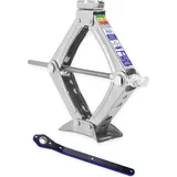 Alca alca® Scherenheber mit Ratsche 1t Tragkraft, höhenverstellbar 100–350mm, TÜV & GS, drehbarer Sattel, nutzbar mit 17er Stecknuss, stabil bis –...