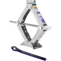 Alca alca® Scherenheber mit Ratsche 1t Tragkraft, höhenverstellbar 100–350mm, TÜV & GS, drehbarer Sattel, nutzbar mit 17er Stecknuss, stabil bis –...