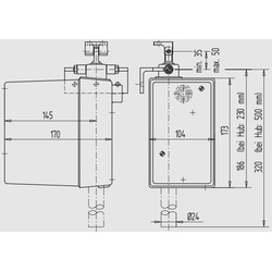 Elektro-Teleskop-Spindelantrieb, 2-stufig