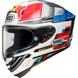 Shoei X-SPR Pro Proxy, Integralhelm - Weiß/Rot/Blau/Grau - S