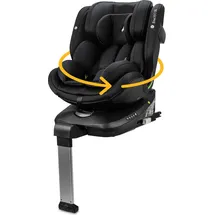 Osann Eno360 SL i-Size , drehbarer Kindersitz 40-150 cm, Reboarder mit Isofix und Standfuß – All Black - Schwarz