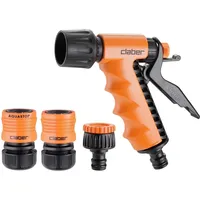 Claber Starter-Set 1/2, Kupplungen und Spritz-Pistole für Gartenbewässerung