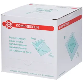 NOBAMED Mullkompressen 10 x 10 cm 60 St.