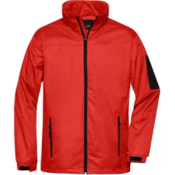 Herren Wind Breaker - Farbe rot, schwarz - Größe L