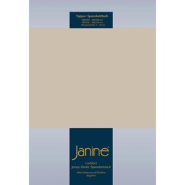 JANINE Topper-Spannbetttuch 5001 Jersey 90 x 200 - 100 x 220 cm naturell