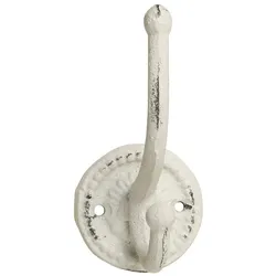 Chic Antique Rundhaken aus Eisen, antique creme