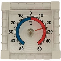 Fensterthermometer selbstklebend ca. 7,5x7,5cm, Außenthermometer, Thermometer