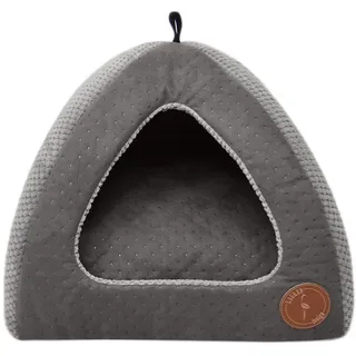 Z4L WauWau Hundehöhle/Katzenhöhle/Bella grau gesteppt/grau 40cm x 40cm